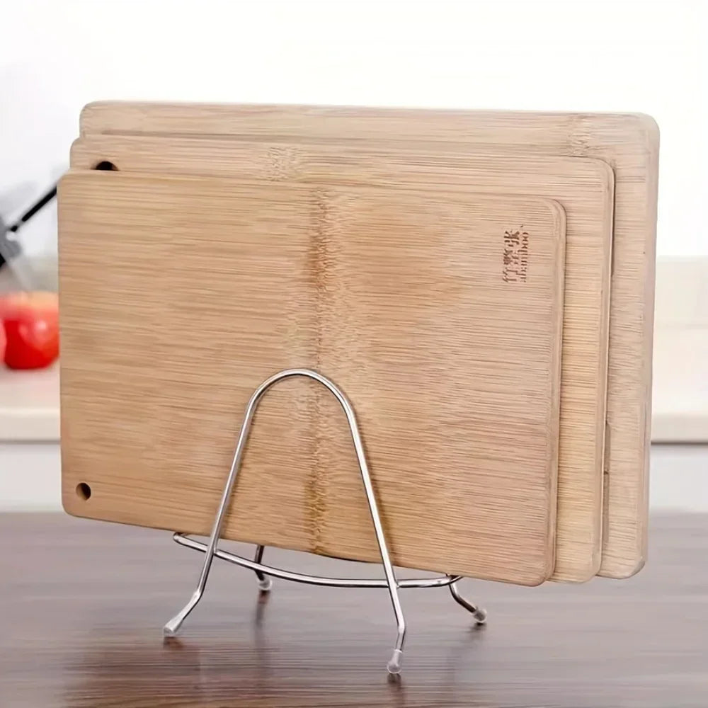 Multi-functional Chopping Board & Utensil Holder | Reinforced Design with Circular Cutouts for Knives,... - House Of Avana