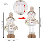 Or S Luge Christmas Snowman & Reindeer Figurines - Stretchable Winter Scene Decor with Expressive Eyes,... - House Of Avana