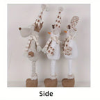 Or S Luge Christmas Snowman & Reindeer Figurines - Stretchable Winter Scene Decor with Expressive Eyes,... - House Of Avana