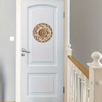 Round Wooden Onlays, 12cm/15cm/20cm/24cm Decorative Wood Appliques, Unpainted Carved Decals Center Decor... - House Of Avana