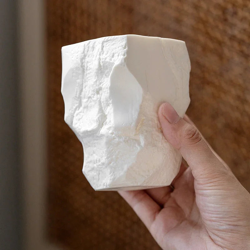 Wabi-sabi Wind Toothbrush Cup Creative Easter Stone Shape Ceramic Wash Cup Toothbrush Cup Nordic Ins... - House Of Avana [[SKU:HOA-BAT-406]]