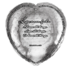 1st Corinthians Heart Dish, front view - House Of Avana