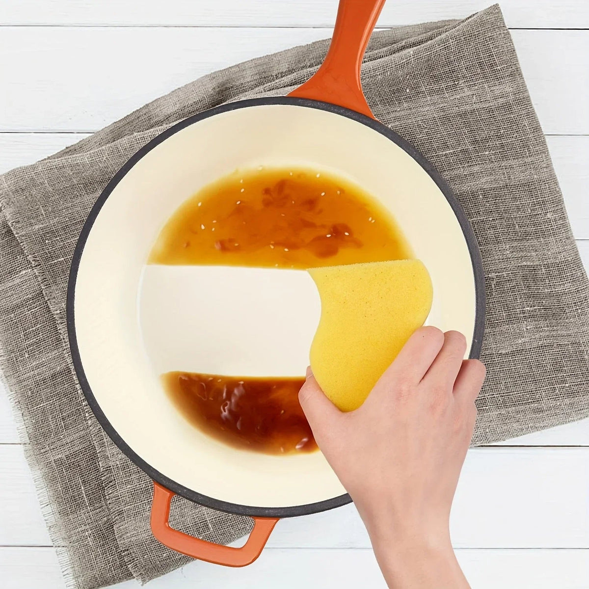 [2-in-1 Cast Iron Skillets] 2-in-1 Enameled Cast Iron Skillets Set | 3QT Dutch Oven + 1.5QT Skillet With Lid For Frying, Baking, Stewing, Grilling, Indoor And Outdoor House Of Avana [[SKU:HOA-CKW-004]]