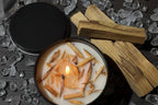 2 Pack Handmade Sage & Holy Wood Soy Wax Candles - Long-lasting 12+ Hour Burn Time, Crystal Clear Glass... - House Of Avana