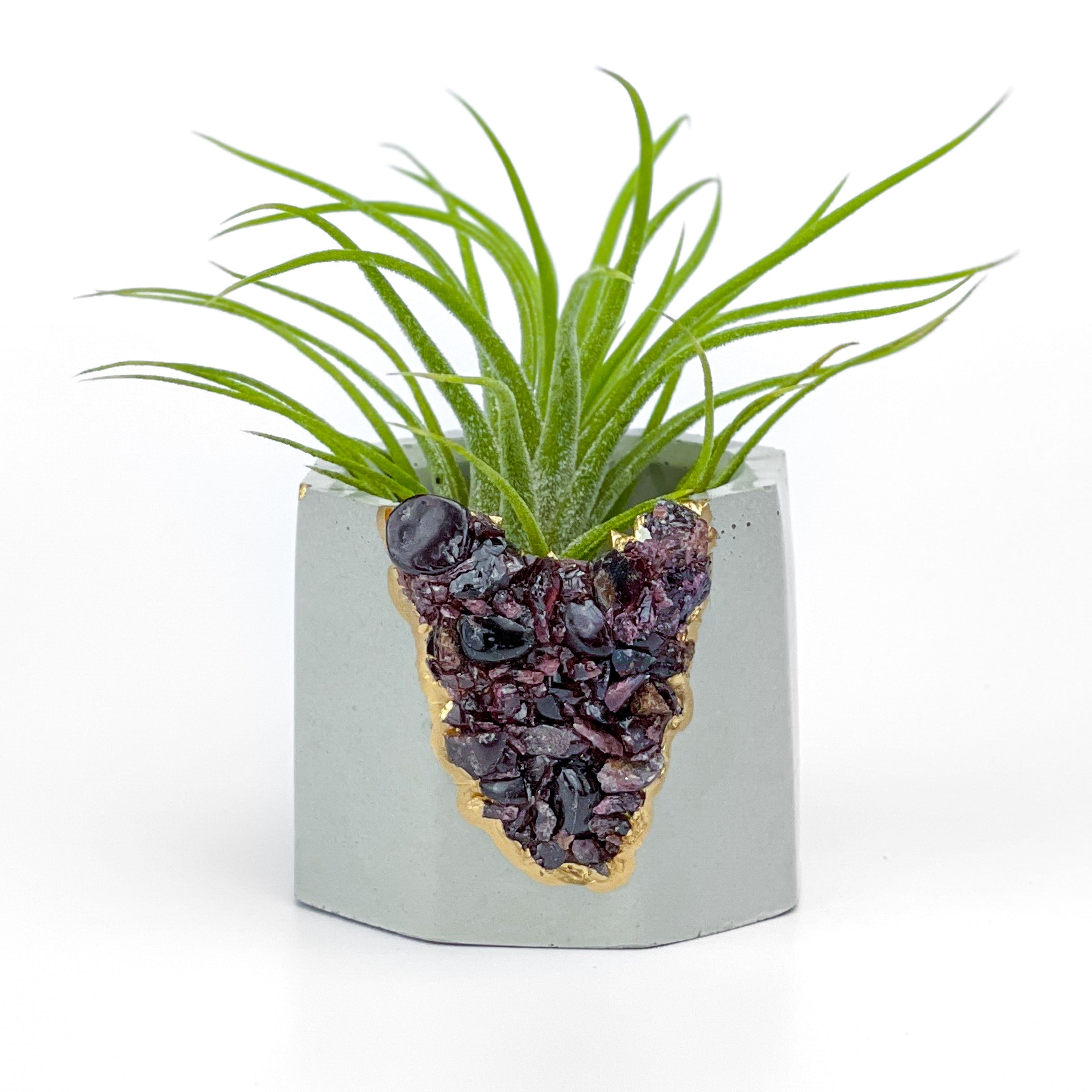 GARNET GEODE PLANTER AURA 8 HOME