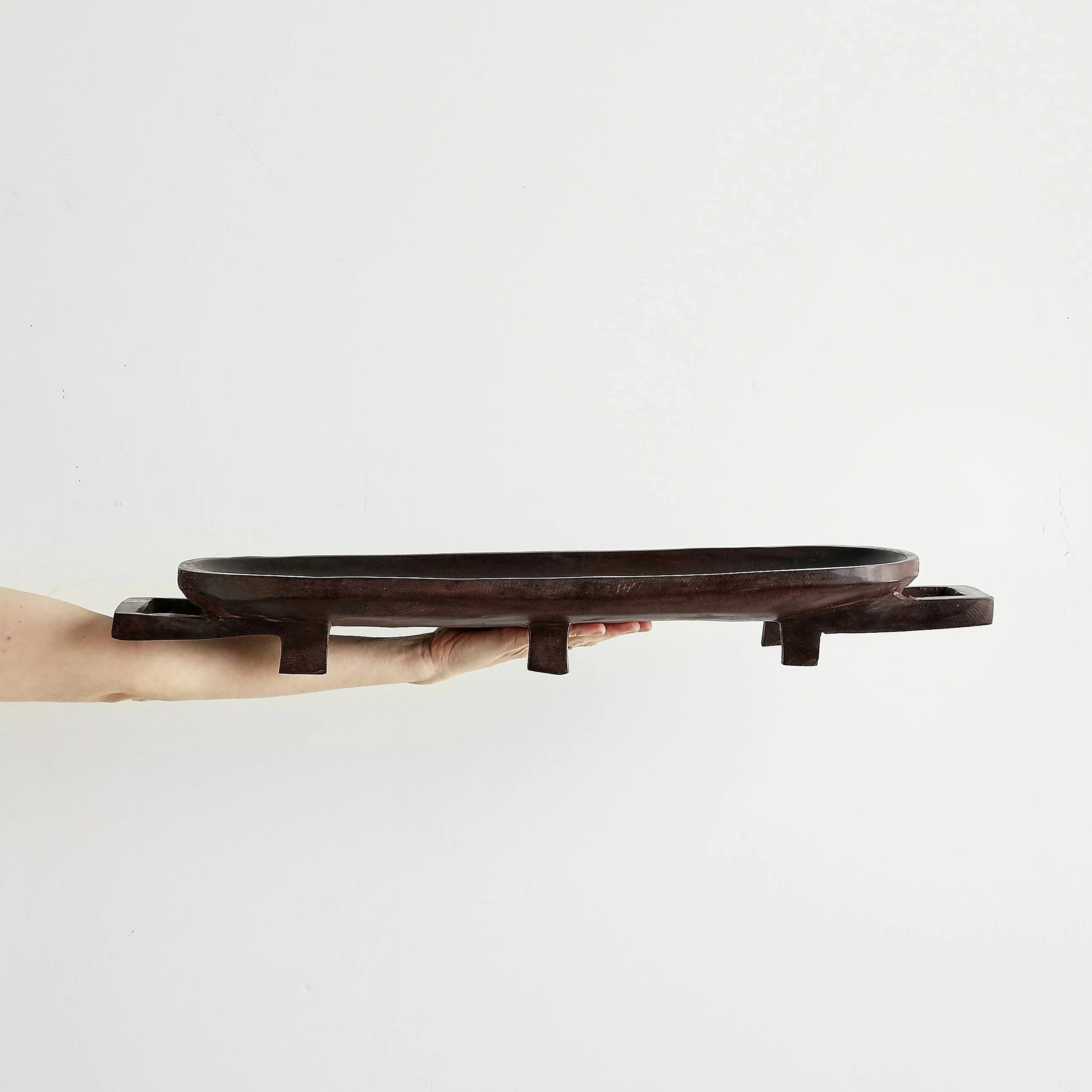 Swazi Long Wooden Serving Tray Kanju Interiors