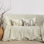 Olive & Gray Mirage Lumbar Throw Pillow Kanju Interiors
