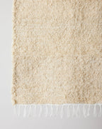 Tabby Cotton Natural Ecru Shag Mat Kanju Interiors