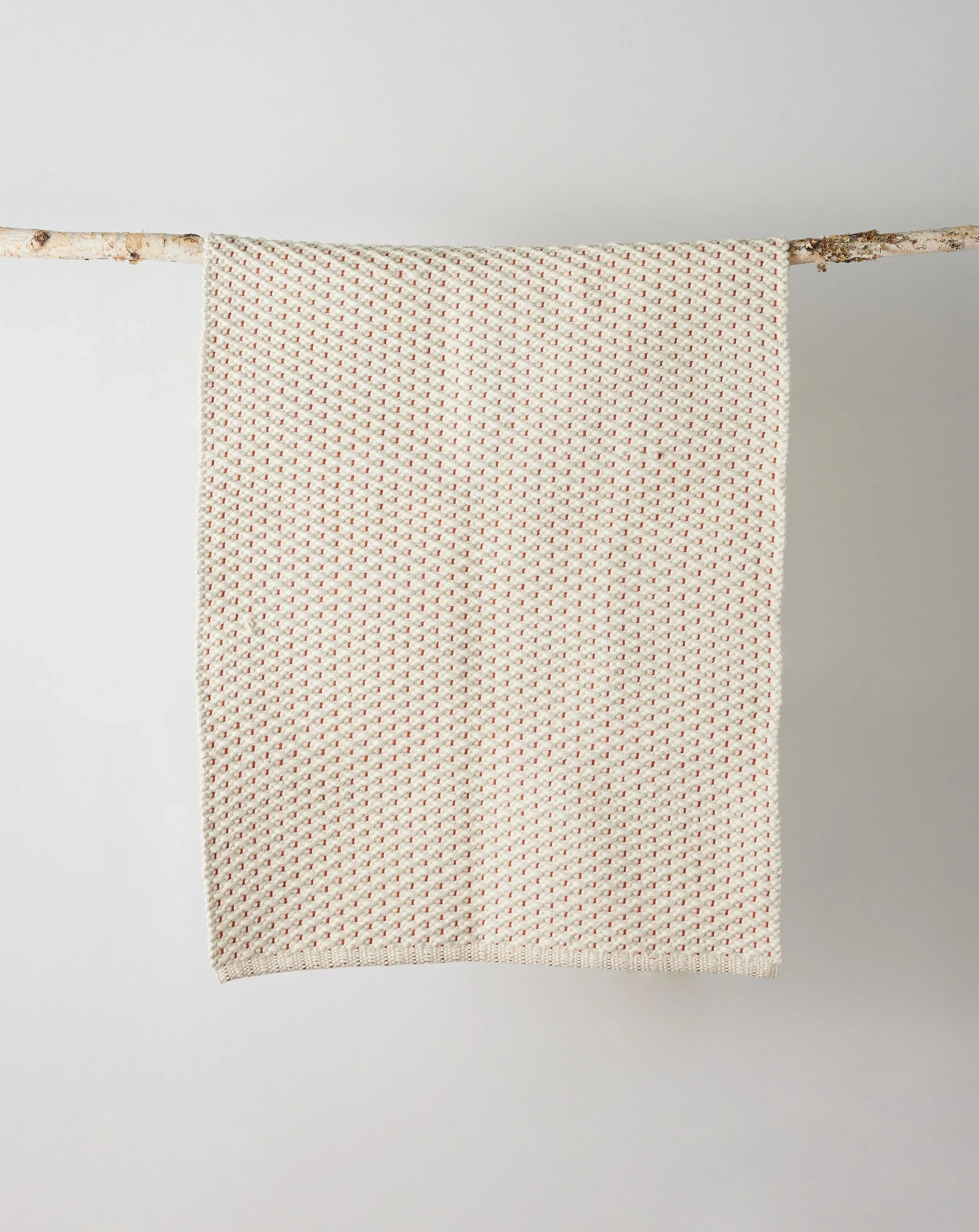 Terracotta Luxe Hand-Loomed Cotton Twill Mat Kanju Interiors