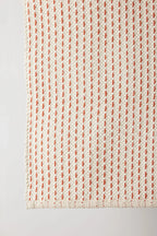 Terracotta Luxe Hand-Loomed Cotton Twill Mat Kanju Interiors