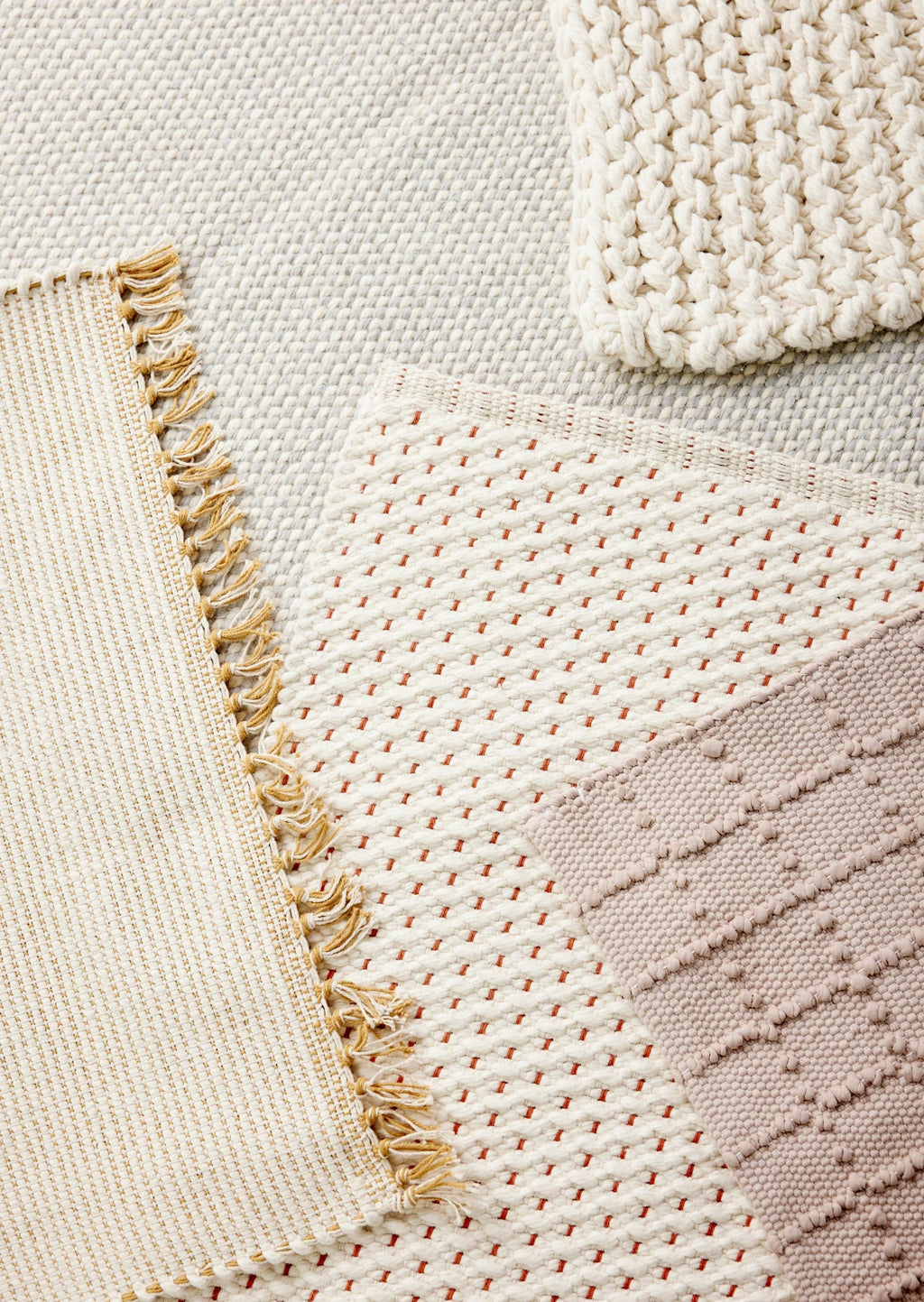 Terracotta Luxe Hand-Loomed Cotton Twill Mat Kanju Interiors