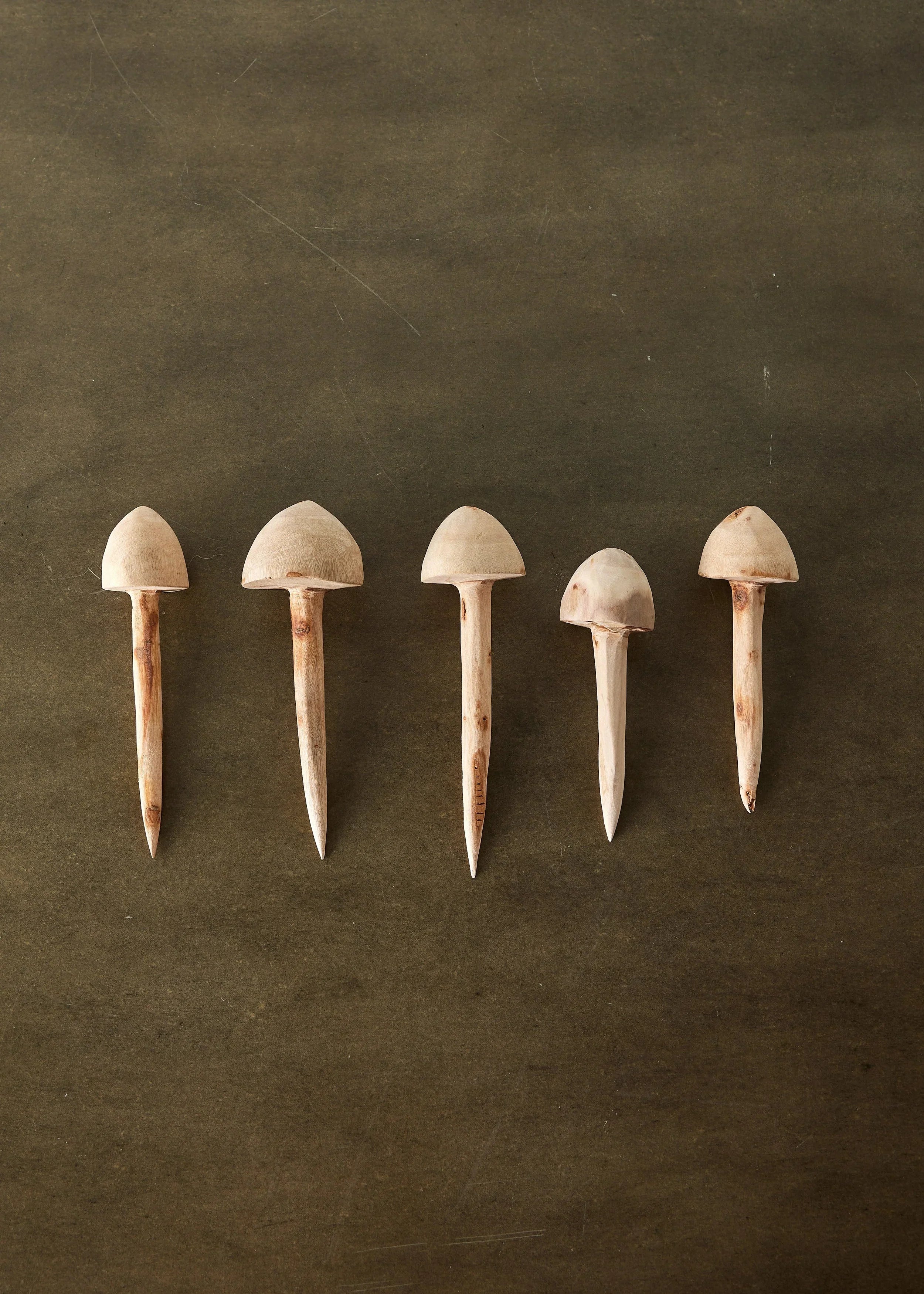 Wooden Mushroom Garden Stick Kanju Interiors