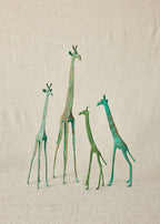Tuareg Brass Giraffes Figurines Kanju Interiors