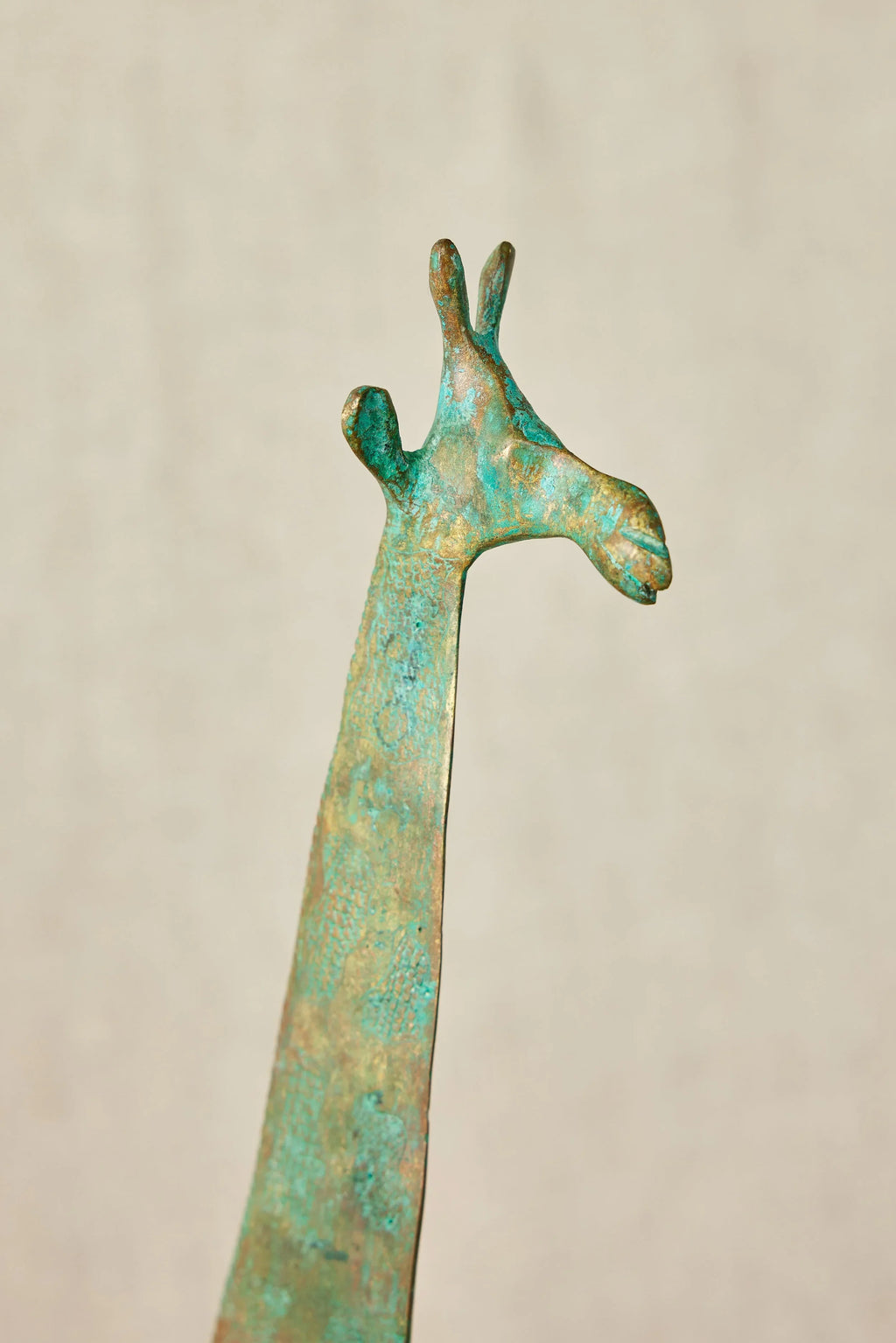Tuareg Brass Giraffes Figurines Kanju Interiors