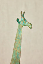 Tuareg Brass Giraffes Figurines Kanju Interiors