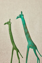 Tuareg Brass Giraffes Figurines Kanju Interiors