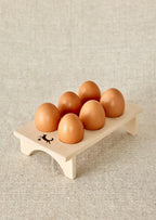 Hand-Carved Wooden Fridge Egg Tray Kanju Interiors