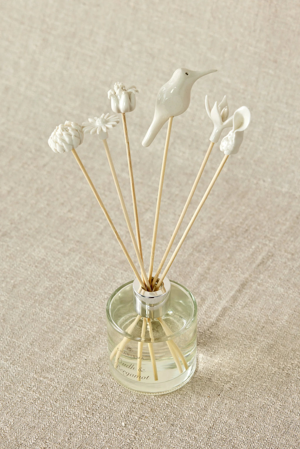 African Flowers Bamboo Diffuser Set Kanju Interiors