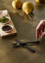 African Blackwood Small Serving Serving Spoons Utensils Kanju Interiors