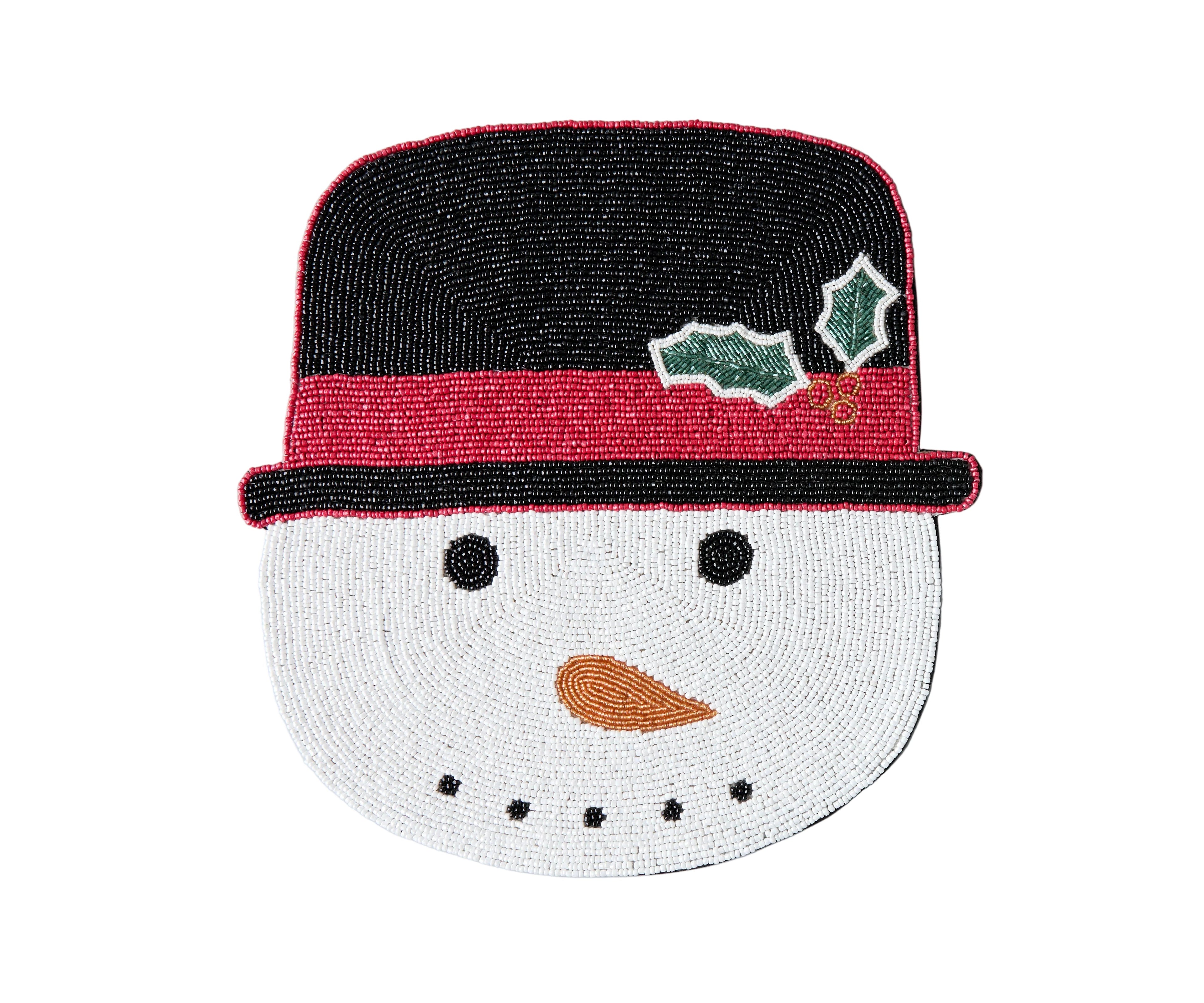 Frosty Snowman Placemat, Christmas Placemat, Snowman Placemat
