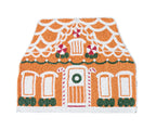 Handicraft Gingerbread House Beaded Placemat, Christmas decoration gift for her – Christmas Handmade Beaded Placemats for Dining