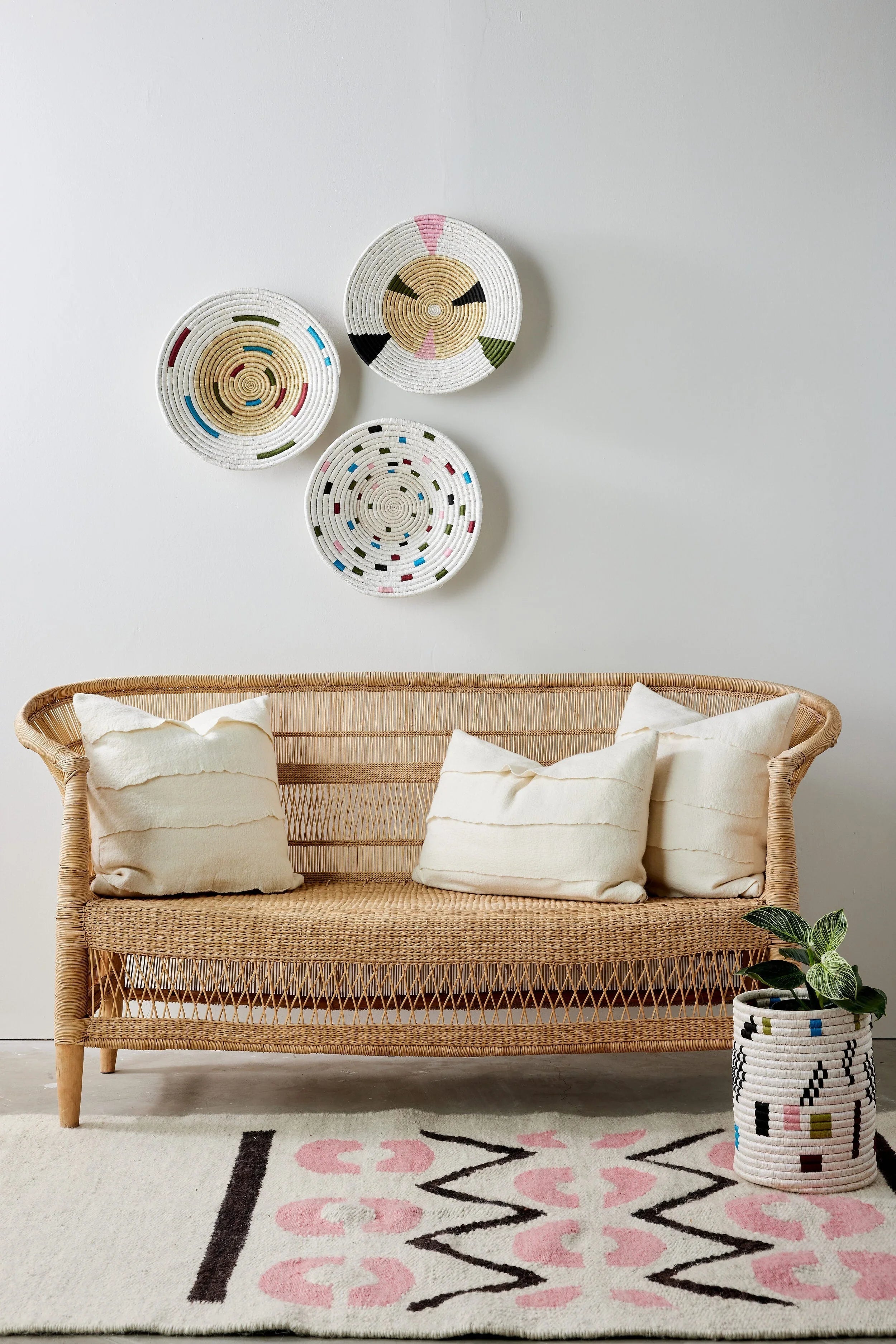 Mosaic Confetti Wall Basket Kanju Interiors