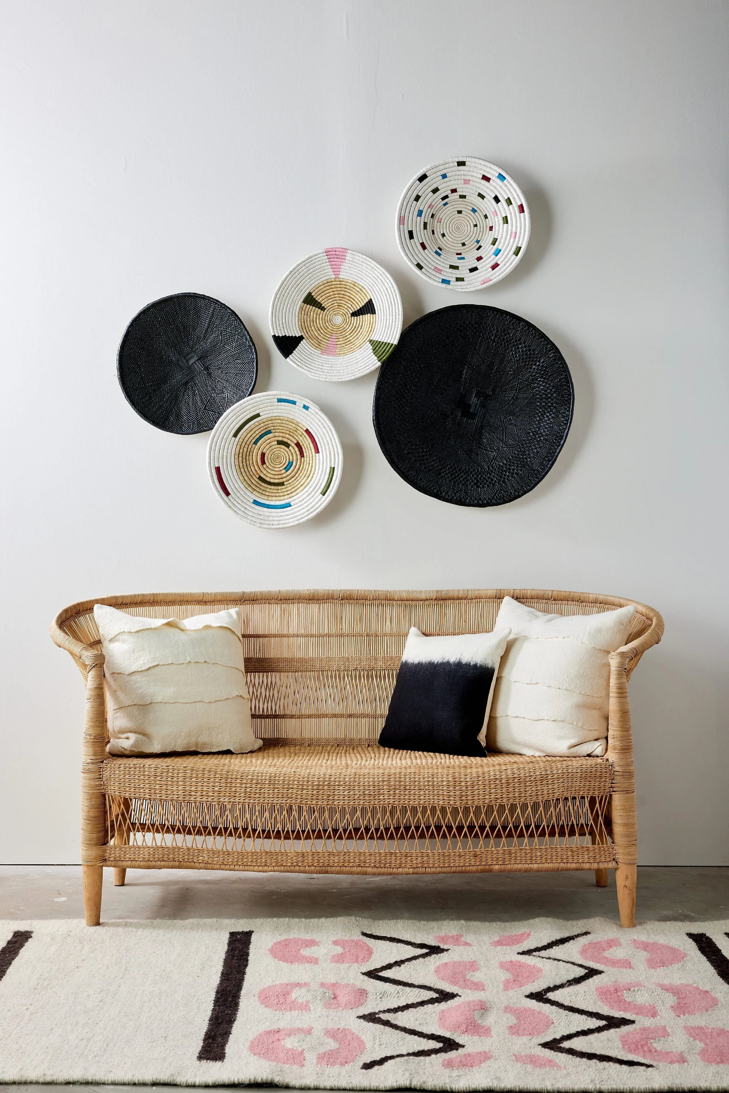 Mosaic Morse Wall Basket Kanju Interiors