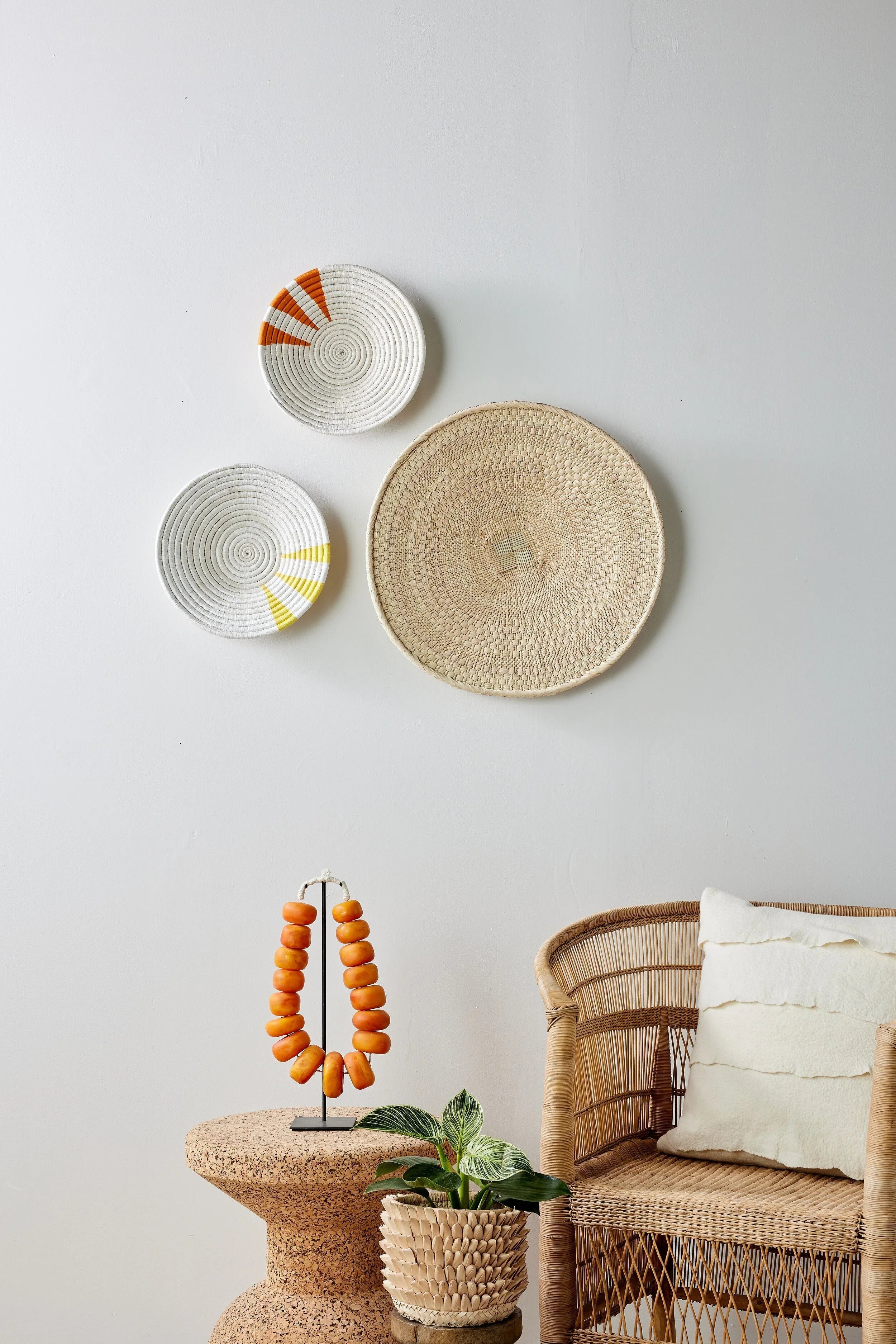 Moja Orange Wall Basket Kanju Interiors