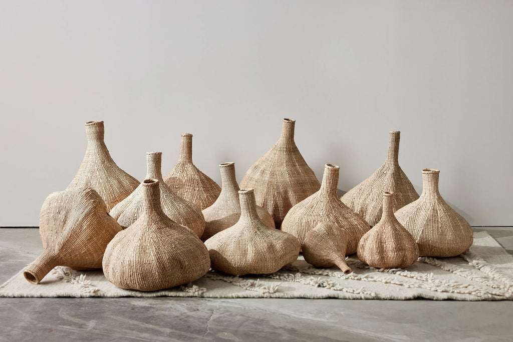 Long-Necked Ilala Garlic Gourd Basket Kanju Interiors