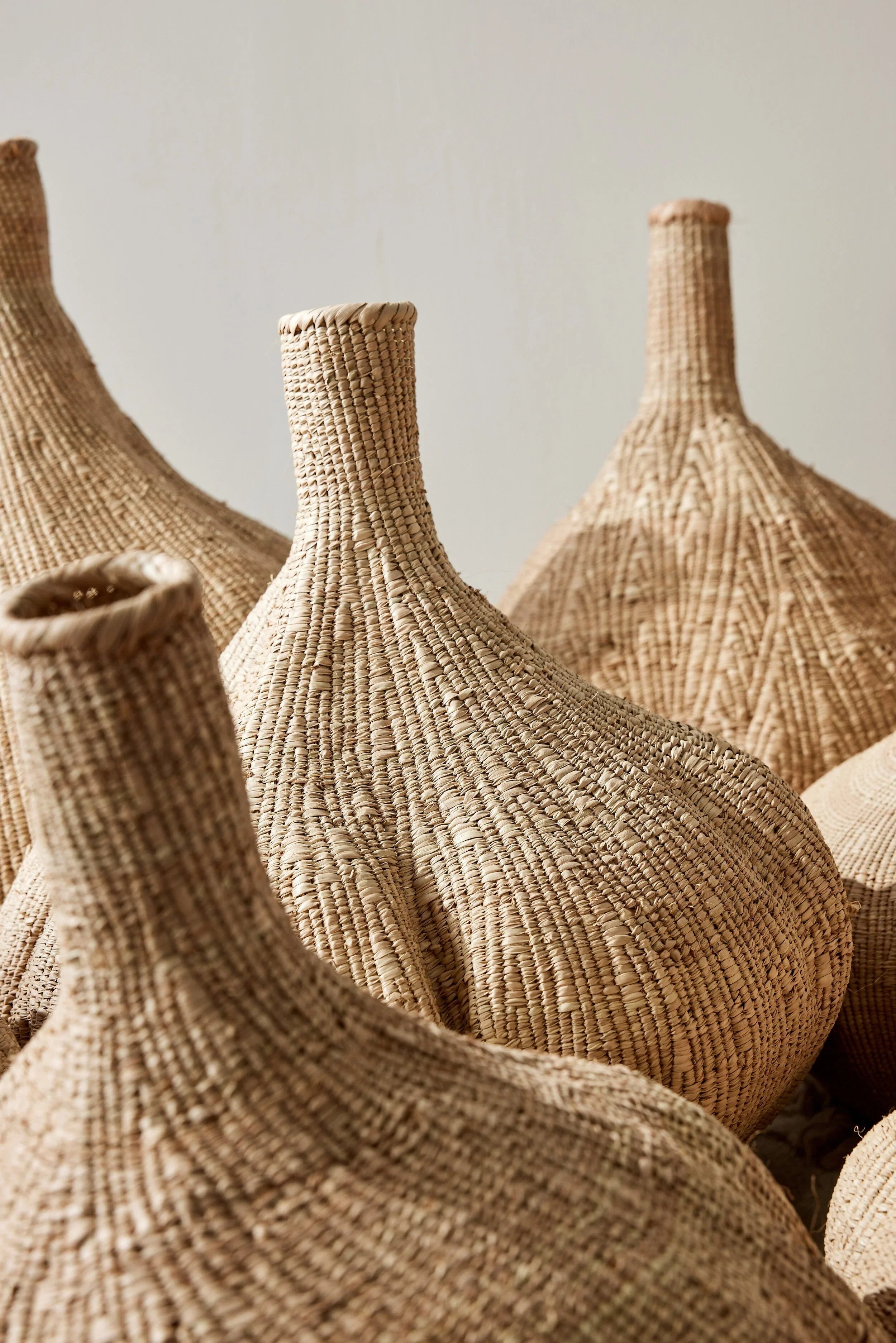 Long-Necked Ilala Garlic Gourd Basket Kanju Interiors