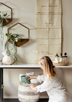 Compass Handwoven Cotton Wall Hanging Kanju Interiors