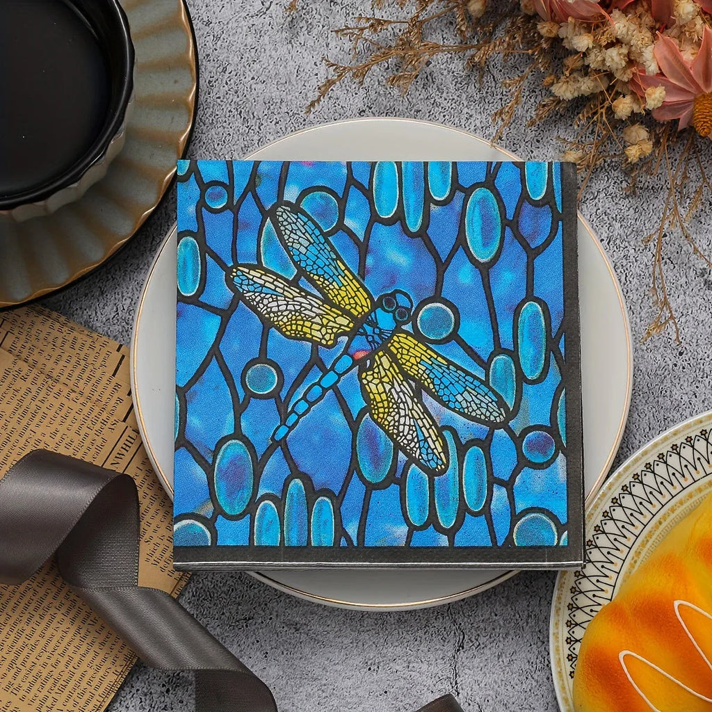 20pc Vintage Dragonfly Napkins - House Of Avana