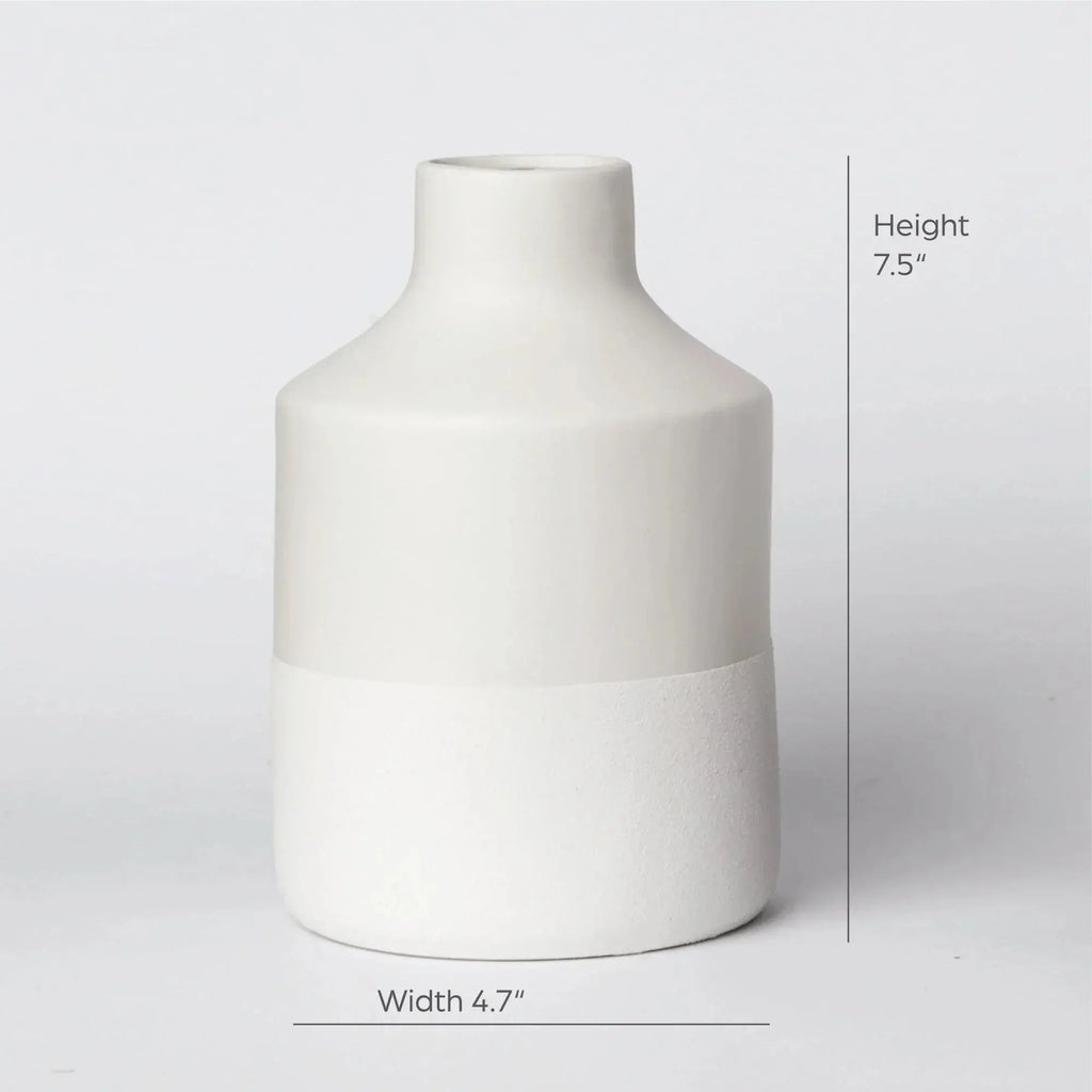 216 - Ceramic Vase, angled view - House Of Avana