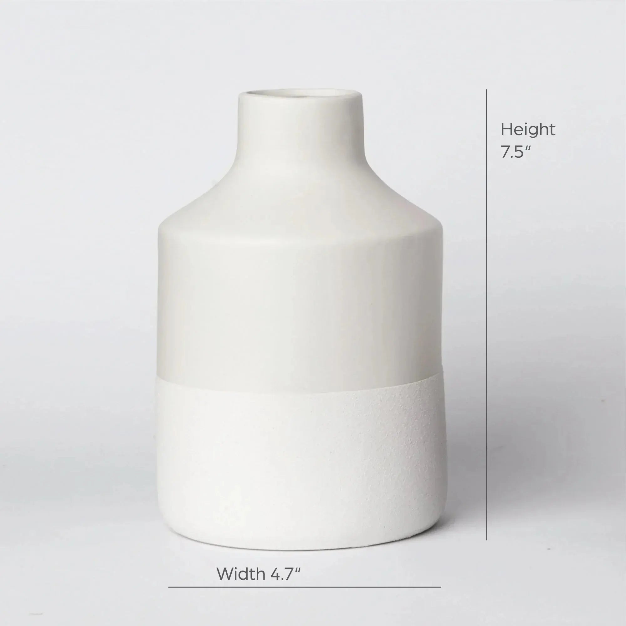 216 - Ceramic Vase, angled view - House Of Avana
