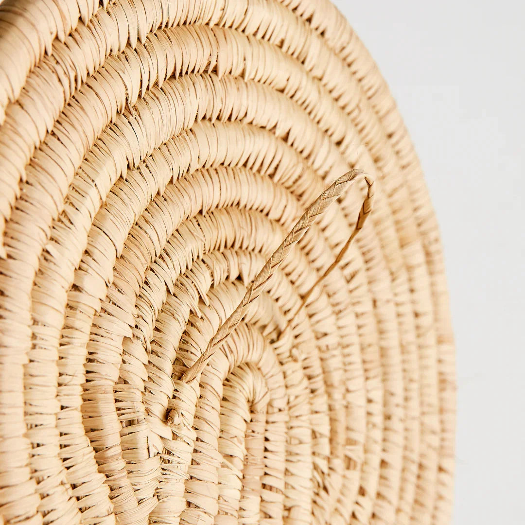 Maravi Natural Palm Leaves Woven Wall Art Kanju Interiors