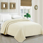 100% Merino Wool Waffle Weave Blanket Mélange Home