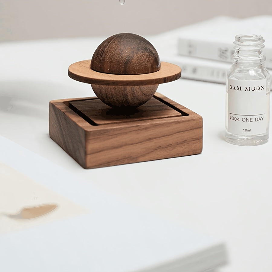 Wooden Sphere Aromatherapy Diffuser - Essential Oil Car & Home Fragrance Accessory, No Battery Required, Room Fragrance, Portable House Of Avana