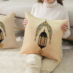 Pillow Covers - Zippered Cotton Beige