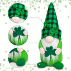 Gnome Decorations - Lucky Green Felt 2pcs