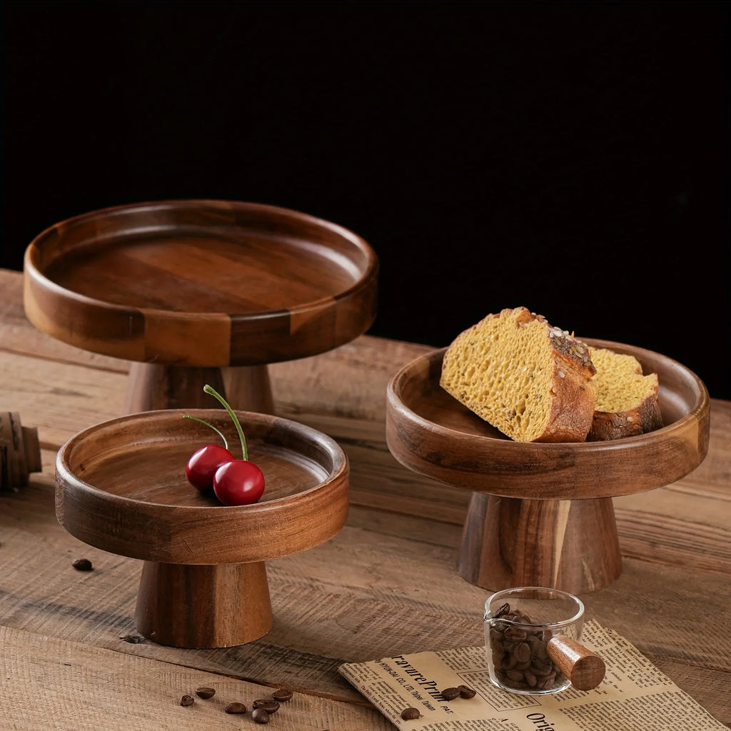 Cake Stand - Wooden Round