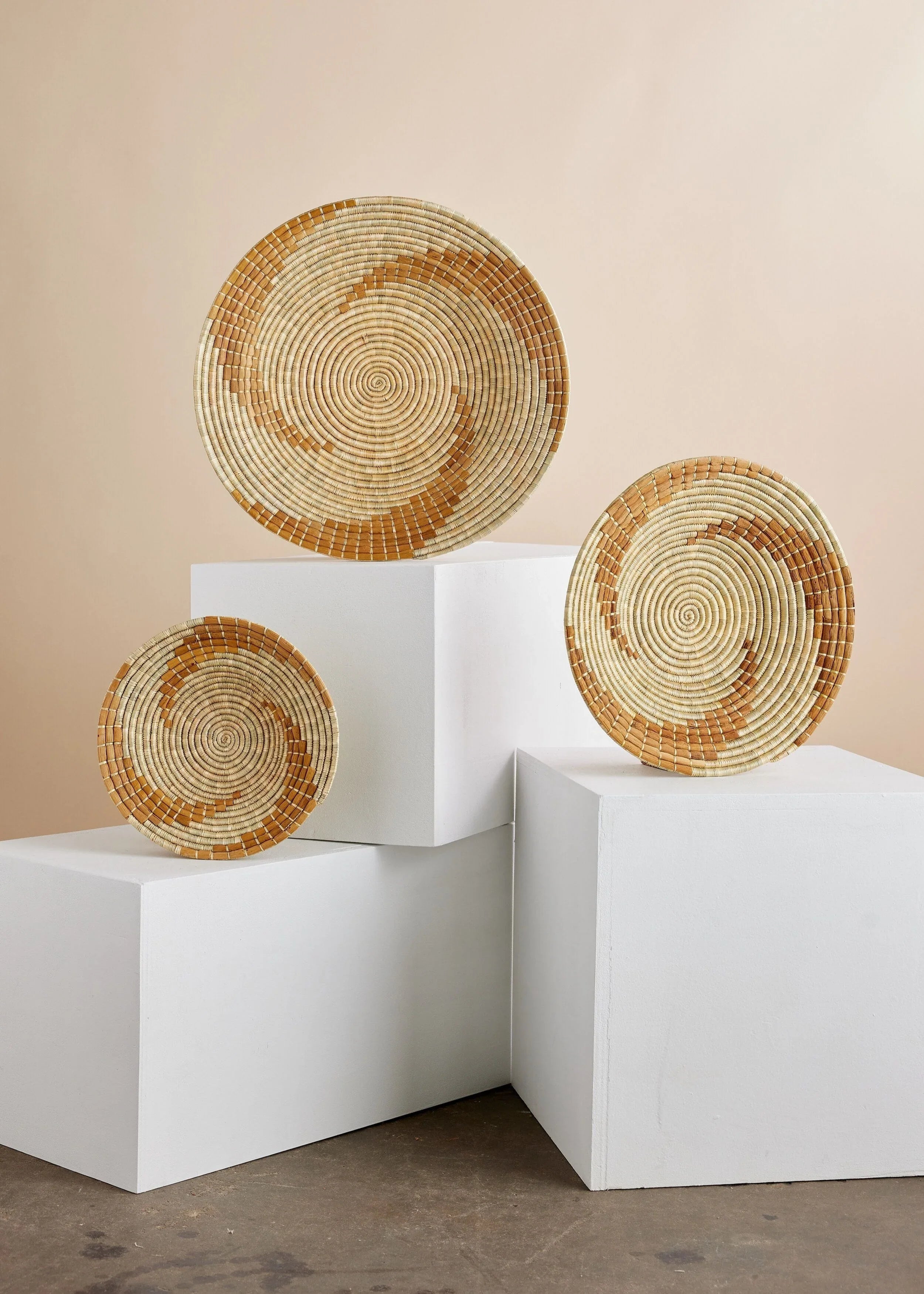 Bahari Banana Bark Wall Basket Kanju Interiors
