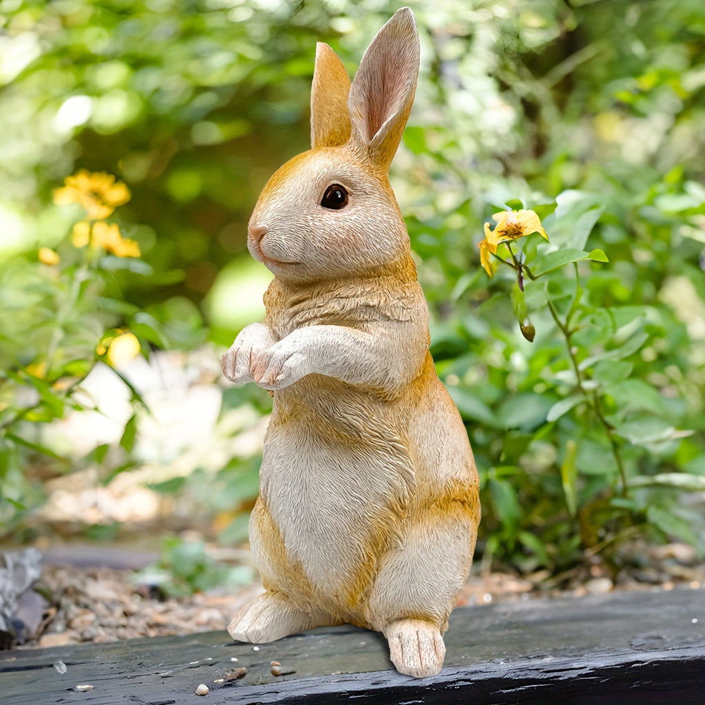Charming Resin Rabbit Statue - Versatile Indoor/Outdoor Decor for Garden, Patio, and Home House Of Avana