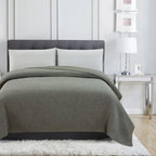 100% Merino Wool Waffle Weave Blanket Mélange Home