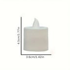 24pcs Flameless LED Candle Lights - Perfect for Halloween & Christmas Decor, Party Ambiance Enhancements, White, Halloween Decorations, Perfect for Winter, New Year, Best for Christmas Ramadan Mubarak House Of Avana