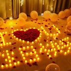 24pcs Flameless LED Candle Lights - Perfect for Halloween & Christmas Decor, Party Ambiance Enhancements, White, Halloween Decorations, Perfect for Winter, New Year, Best for Christmas Ramadan Mubarak House Of Avana