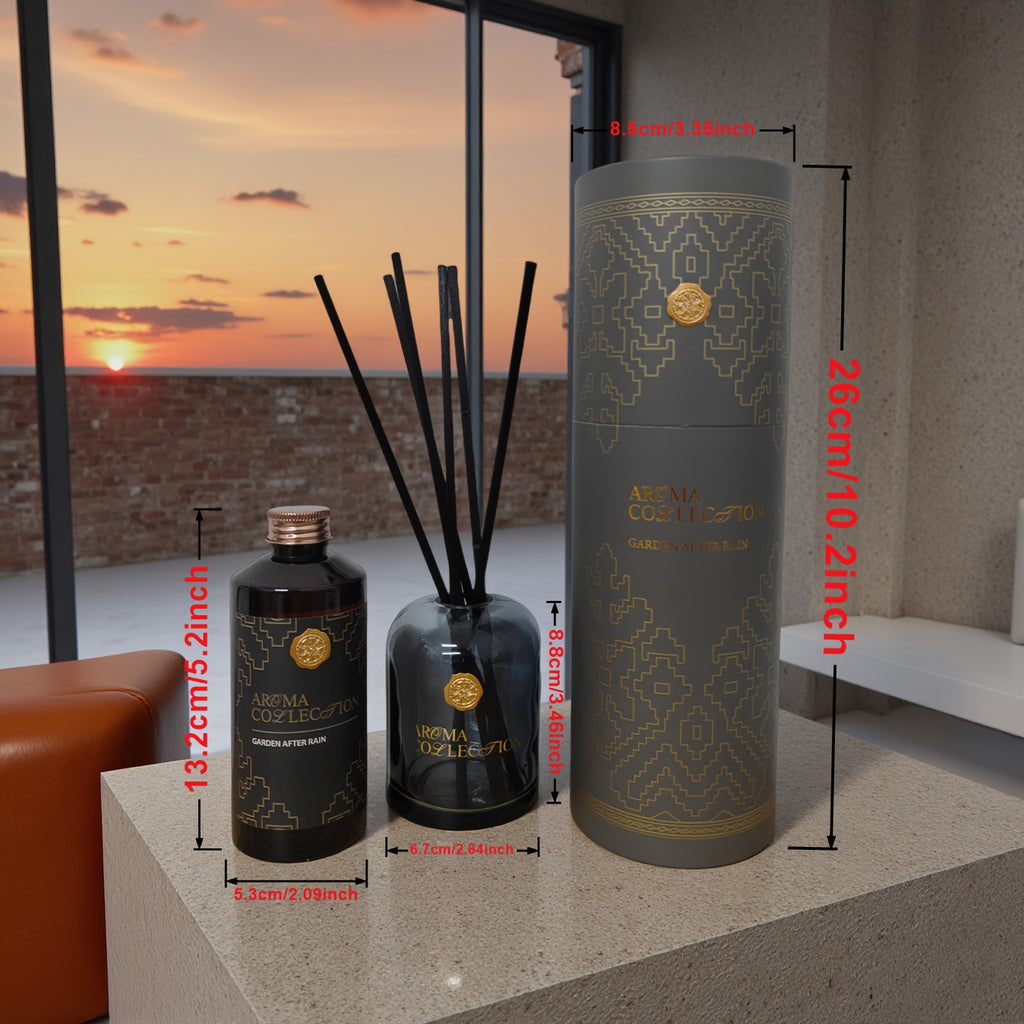 Premium Gift Set with 200ml/6.76oz Refill & Container, Includes Diffuser Sticks – Home Fragrance Oil Kit for Bathroom Deodorizing, Bedroom Scenting and Room Decoration in Living Rooms, Shelves or Offices to Enhance Indoor F House Of Avana