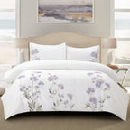 Hydrangea 100% Cotton Embroidered Duvet Cover Set Mélange Home