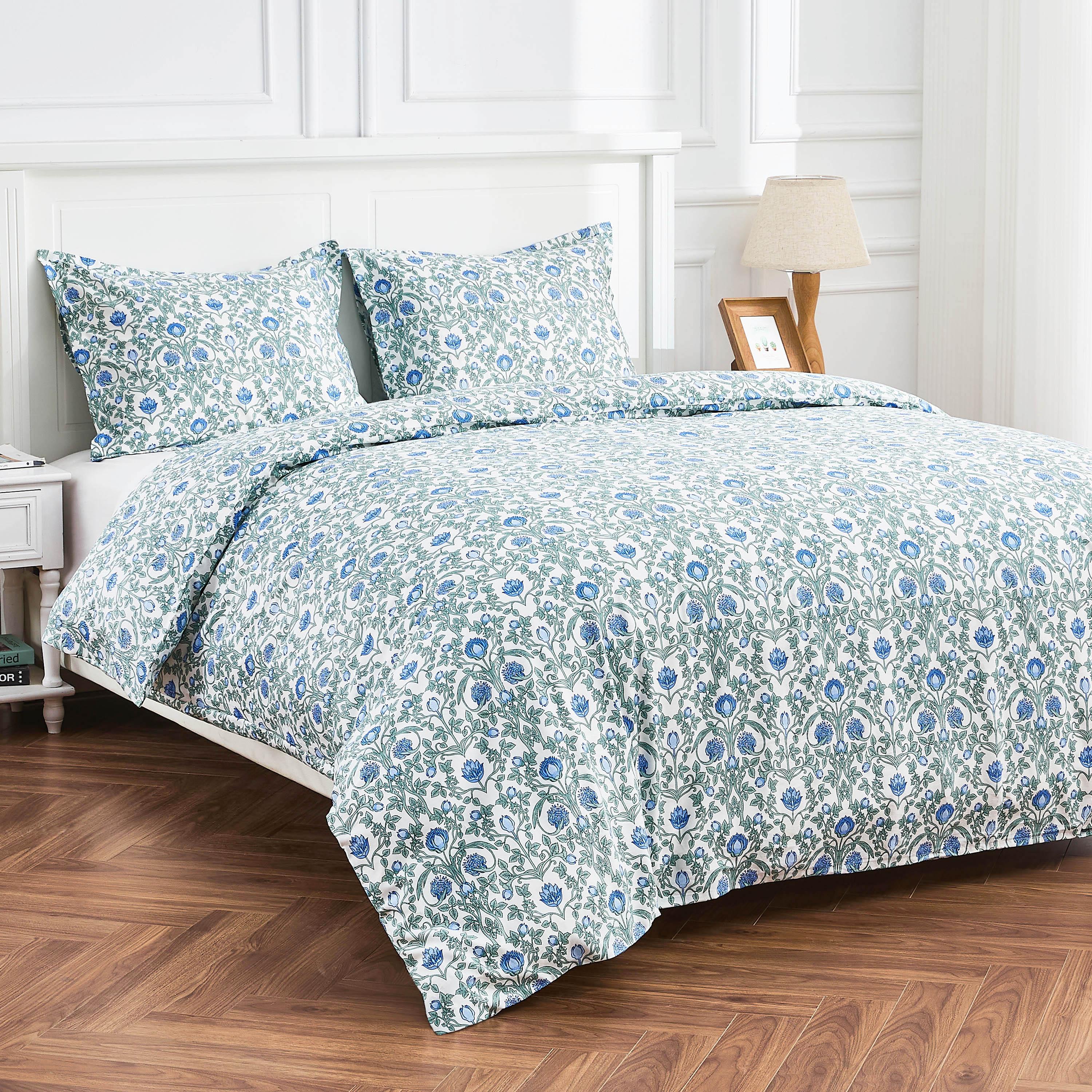 Arts & Crafts Floral Printed Duvet Set Mélange Home
