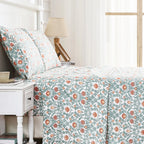 Arts & Crafts Floral Printed Pillowcase Pair Mélange Home