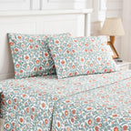 Arts & Crafts Floral Printed Sheet Set Mélange Home